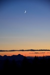 Südwesthimmel - Abenddämmerung mit Mond