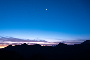 Morgendämmerung auf der Edelweißspitze: Venus